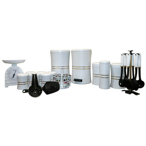 سرویس آشپزخانه 29 پارچه طرح دایان رنگ سفید