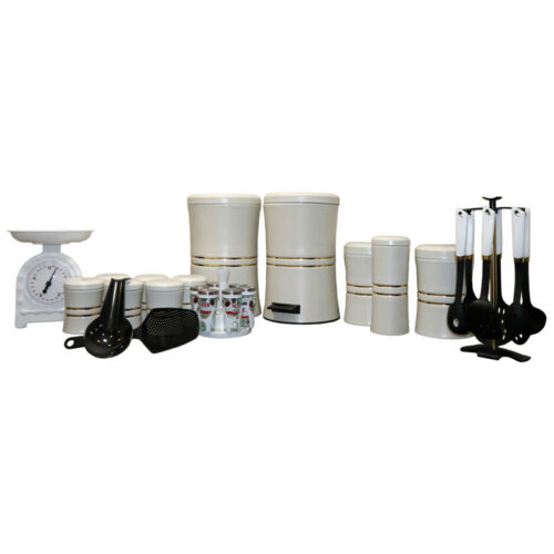 سرویس آشپزخانه 29 پارچه طرح دایان رنگ کرم