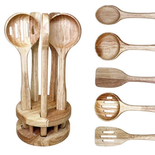 ست کفگیر ملاقه با پایه گرد