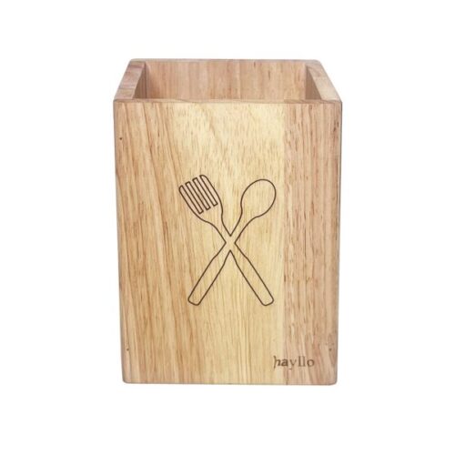 جا قاشقی مربع چوبی