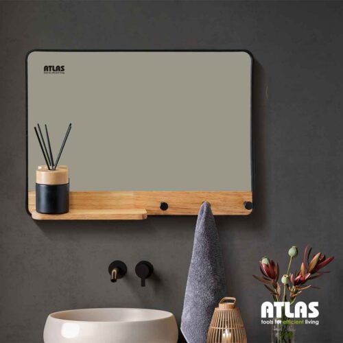 ست آینه آلومینیوم – چوب مدل نیلو