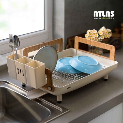 جاظرفی شقایق یک طبقه طرح‌چوب