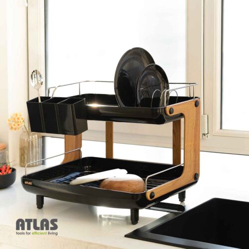 جاظرفی دوطبقه طرح چوب مدل شقایق