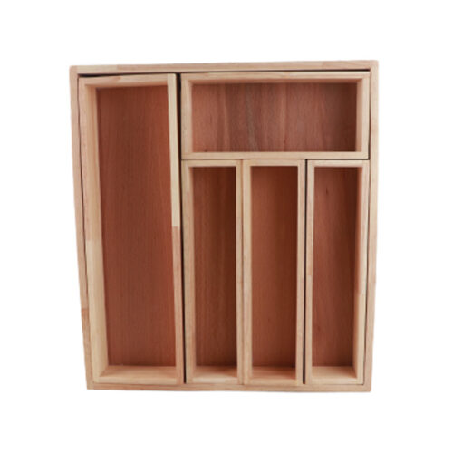 جا قاشقی 6 خانه چوبی