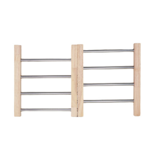 زیر قابلمه کشویی چوب و استیل