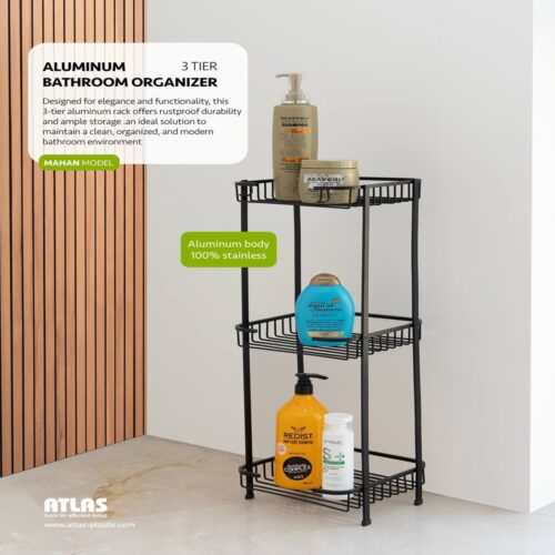 استند حمام مربع تمام الومینیوم مدل ماهان