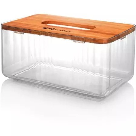 جای دستمال کاغذی درب چوبی هوم کت HOMEKET طرح لاویا کد 4118