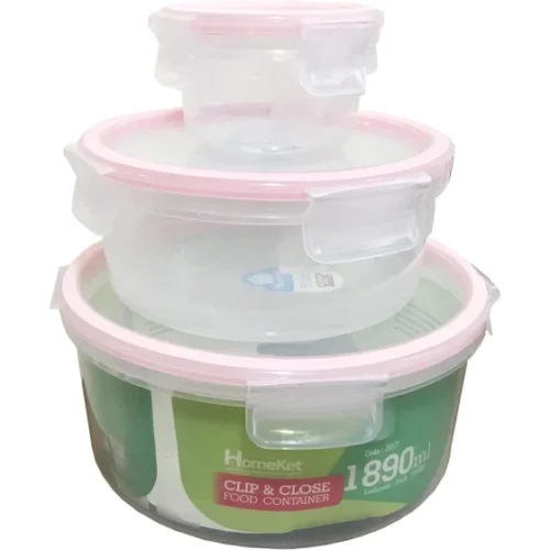 ظرف فریزری گرد 6 پارچه هوم کت HOMEKET کد 3490