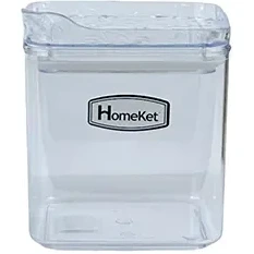 جا حبوباتی مربع طرح دار درب پلاستیکی شماره 1 هوم کت HOMEKET طرح آراگل کد 3572