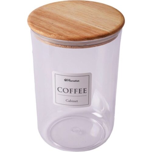 جا حبوباتی درب چوبی سایز 2 هوم کت HOMEKET طرح النا کد 4294