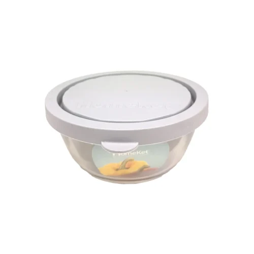 ظرف گرد شیشه ای درب دار سایز 1 هوم کت HOMEKET کد 3731
