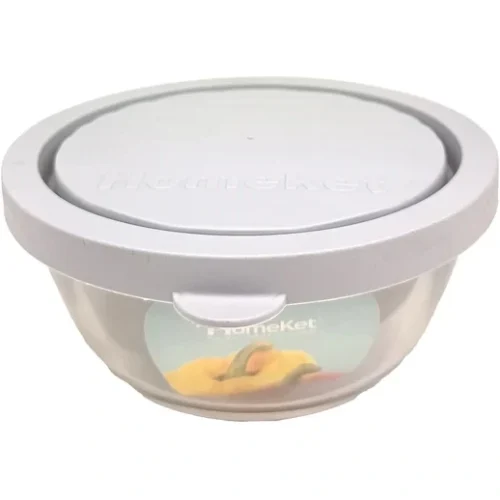 ظرف گرد شیشه ای درب دار سایز 5 هوم کت HOMEKET کد 3735