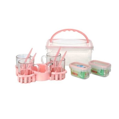 سرویس چای خوری 4 نفره هوم کت HOMEKET طرح دلنار کد 3497