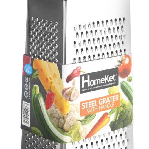 ## رنده استیل بزرگ هوم کت HOMEKET طرح ریرا کد 4286؛ کیفیت، دوام و کارایی در آشپزخانه اگر به دنبال یک رنده استیل بزرگ، مقاوم و باکیفیت برای آماده‌سازی سریع انواع مواد غذایی هستید، **رنده استیل بزرگ هوم کت HOMEKET طرح ریرا کد 4286** انتخابی ایده‌آل برای آشپزخانه شما خواهد بود. این محصول با طراحی مدرن، ابعاد بزرگ و تیغه‌های تیز استیل، امکان رنده کردن مواد غذایی را با سرعت و دقت بالا فراهم کرده و تجربه‌ای آسان و لذت‌بخش از آشپزی را برای شما به ارمغان می‌آورد. ### طراحی کاربردی و کیفیت ساخت بالا رنده استیل بزرگ هوم کت HOMEKET طرح ریرا کد 4286 از استیل ضدزنگ مرغوب تولید شده است تا در برابر رطوبت، زنگ‌زدگی و استفاده مداوم مقاومت بالایی داشته باشد. تیغه‌های تیز و بادوام این محصول، رنده کردن انواع پنیر، هویج، سیب‌زمینی، خیار، کدو، شکلات، سیر، زنجبیل و سایر مواد غذایی را با کمترین فشار و بیشترین بازدهی امکان‌پذیر می‌کند. ابعاد بزرگ این رنده، سطح کار بیشتری در اختیار شما قرار می‌دهد و برای آماده‌سازی حجم بالاتری از مواد غذایی بسیار مناسب است. همچنین طراحی ارگونومیک و طرح زیبای **ریرا**، علاوه بر افزایش زیبایی ظاهری، استفاده از محصول را راحت‌تر کرده است. ### دوام بالا و نظافت آسان **رنده استیل بزرگ هوم کت HOMEKET طرح ریرا کد 4286** با استفاده از متریال باکیفیت ساخته شده و برای استفاده روزانه گزینه‌ای ایده‌آل محسوب می‌شود. این رنده به‌راحتی شسته می‌شود و بدنه استیل آن در برابر تغییر رنگ، خوردگی و زنگ‌زدگی مقاومت بالایی دارد؛ بنابراین می‌توانید سال‌ها از کیفیت و عملکرد آن بهره‌مند شوید. اگر به دنبال یک رنده استیل بزرگ، خوش‌دست و بادوام برای منزل، رستوران، کافی‌شاپ یا آشپزخانه‌های حرفه‌ای هستید، این محصول انتخابی مناسب و کاربردی خواهد بود. ### ✅ ویژگی‌های برجسته محصول: ✅ ساخته شده از استیل ضدزنگ باکیفیت و مقاوم ✅ تیغه‌های تیز و بادوام برای رنده کردن آسان انواع مواد غذایی ✅ طراحی بزرگ با سطح کار مناسب برای آماده‌سازی حجم بیشتر مواد غذایی ✅ مناسب برای رنده کردن پنیر، هویج، سیب‌زمینی، خیار، کدو، سیر، زنجبیل، شکلات و سایر مواد غذایی ✅ مقاوم در برابر زنگ‌زدگی، رطوبت و خوردگی ✅ شست‌وشوی آسان و نگهداری راحت رنده استیل بزرگ هوم کت HOMEKET طرح ریرا کد 4286