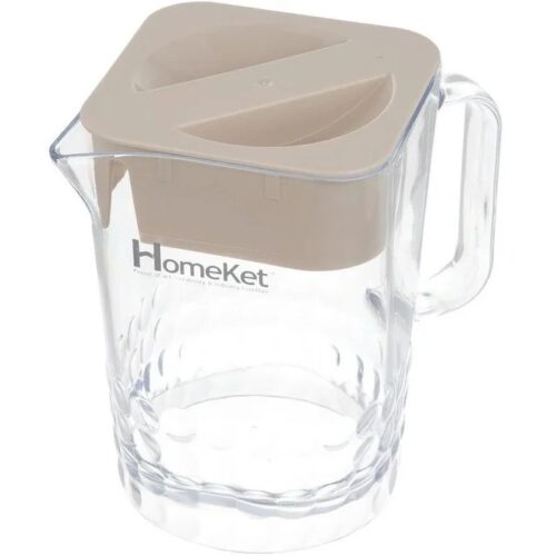پارچ کوتاه شفاف هوم کت HOMEKET طرح مایا کد 3705