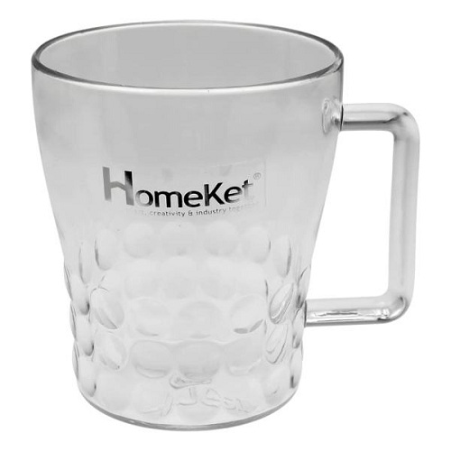 لیوان دسته دار شفاف هوم کت HOMEKET طرح مایا کد 4268
