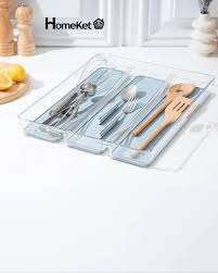جا قاشقی کابینتی شفاف بزرگ هوم کت HOMEKET طرح روشان کد 3680