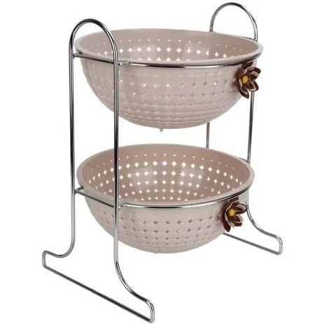 جا سیب زمینی پیاز گرد 2 طبقه هوم کت HOMEKET طرح مایا کد 3555