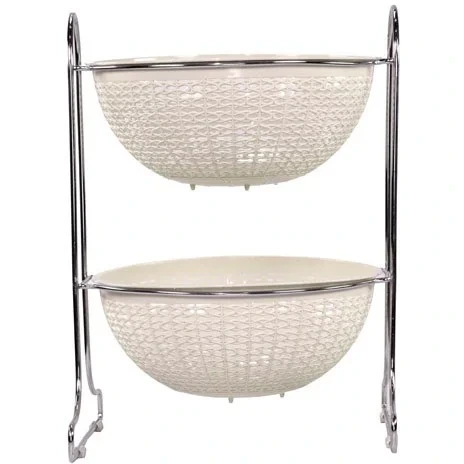 جا سیب زمینی پیاز گرد 2 طبقه هوم کت HOMEKET طرح روشا کد 3557