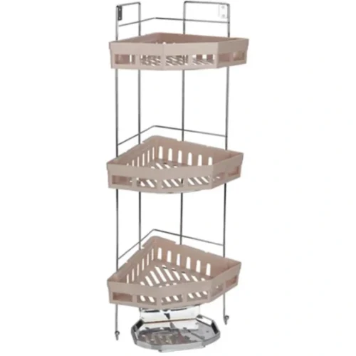 شلف گوشه حمام 3 طبقه هوم کت HOMEKET طرح مارتینا کد 4151